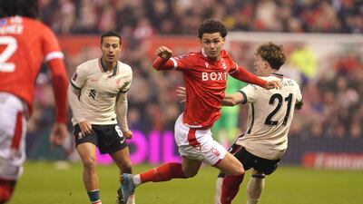 Brennan Johnson – 7. The 21-year-old was threatening. He sent a number of dangerous passes and crosses into the box. His centre to Zinckernagel should have allowed Forest to take the lead. AP Photo