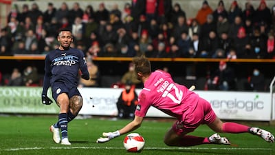 Gabriel Jesus adds City's second. Getty