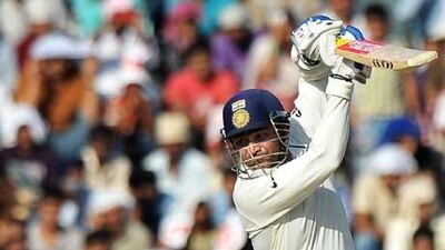 Virender Sehwag joined Viv Richards and fellow opener Gautam Gambhir with fifties in 11 consecutive Test matches.