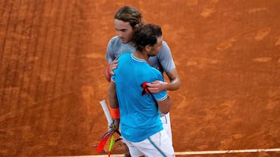 Stefanos Tsitsipas' surprise victory over Rafael Nadal means he reaches his fourth ATP final of the season. Rodrigo Jimenez / EPA