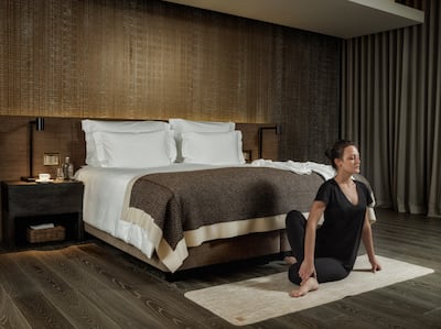Superior rooms come with individual yoga mats. Photo: Six Senses Rome