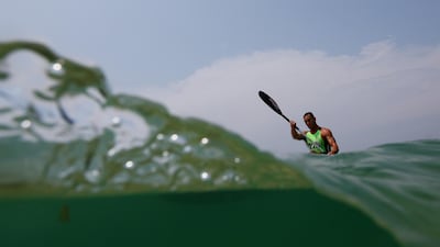 Matt Poole during Round 2 of the Nutri-Grain Ironman Series at Burleigh Heads, Australia, on Sunday, November 17. (Photo by Chris Hyde/Getty Images)