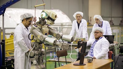 Fedor is tested ahead of its flight. EPA