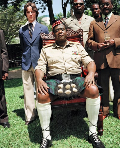 Forest Whitaker in 'The Last King of Scotland', with costumes by Michael O'Connor. Shutterstock