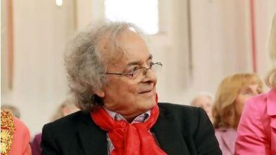 The Syrian poet Adonis attends a ceremony to receive the Goethe Prize 2011 at Paulskirche in Frankfurt: he is one of the contender's for this year's Nobel literature award. Simon Rauh / Reuters