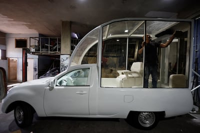 The converted popemobile is designed to head into areas out of reach for normal ambulances. Reuters
