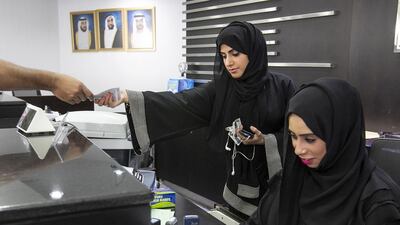 The number of Emiratis working in the banking sector has plateaued in 2013, according to AbdulAziz Al Ghurair, the chairman of the UAE Banks Federation and chief executive of Mashreq. Mona Al Marzooqi / The National