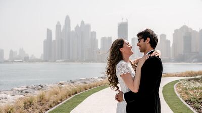 Maria Marlowe and Kush Nijhawan put their Dubai wedding on hold due to the coronavirus outbreak. Photo Abby Lawson