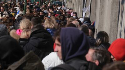 About 2.5 million people have fled Ukraine since the beginning of the Russian invasion, the UN reported. EPA