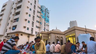 Standing at the junction of Ajman's Badr and Al Ittihad Streets, El Seed's third public mural in the UAE follows major installations on Bank Street in Sharjah and City Walk in Dubai.