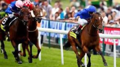 Frankie Dettori leads Emirates Skyline to success in the totesport BetXtra Rose Bowl Heritage Handicap at Epsom earlier this year.