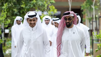 Sheikh Tahnoon bin Zayed, Deputy Ruler of Abu Dhabi and National Security Adviser, and Sheikh Mohamed bin Abdulrahman bin Jassim Al Thani, Prime Minister and Minister of Foreign Affairs of Qatar