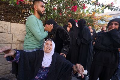 Palestinians mourn a man killed in an Israeli raid on Jenin refugee camp, in the occupied West Bank. AFP