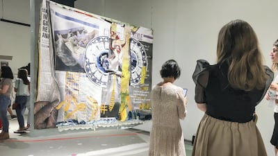 A work by Ramin Haerizadeh inside Gallery Isabelle Van Den Eynde, one of the galleries at Alserkal Avenue. Antonie Robertson / The National