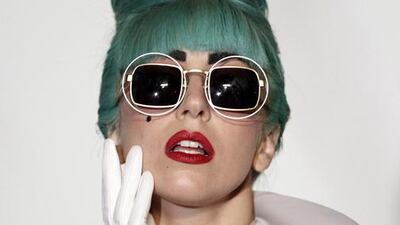 Lady Gaga gives a press conference ahead of her showcase concert at the Marina Bay Sands in Singapore on July 7, 2011. Wong Maye-E / AP photo