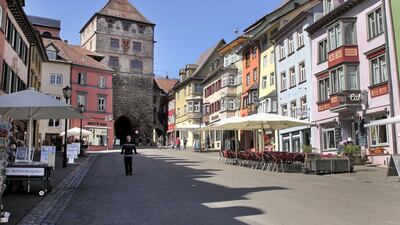Above, historic Rottweil, where ThyssenKrupp's elevator arm TKE plans to build a ?45 million tall test tower. Hannelore Foerster for The National