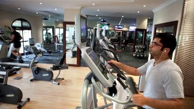 A view inside the Beyond Health Club in Khalifa City A near Abu Dhabi. The owners also plan to open a health food store and bistro in the complex. Silvia Razgova / The National