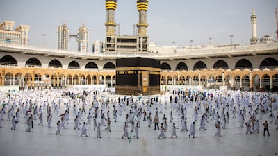 This year's Hajj is the first to accommodate overseas visitors since before the coronavirus pandemic. EPA
