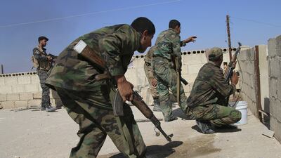 Israeli warplanes hit Syrian army positions near Masyaf in Hama province on Thursday. AP