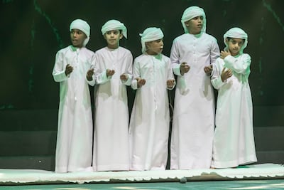Fujairah Maled Band and Dubai Folk Band at Al Bader Festival in Fujairah. Antonie Robertson / The National