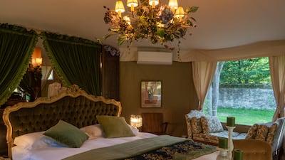 Six safari-style tents sit in the lush, secluded grounds of a 17th century mansion. Photo: Canonici di San Marco