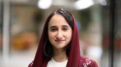 Maryam Alabbar is one of the young Emiratis selected for the inaugural MZN Hub71 programme. Chris Whiteoak / The National