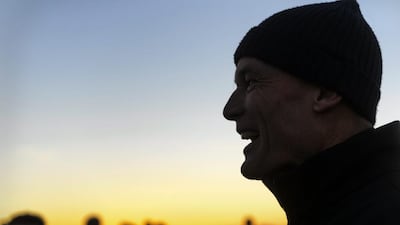 Solar Impulse's founder, chairman and pilot Bertrand Piccard answers questions from journalists. Laurent Gillieron / EPA