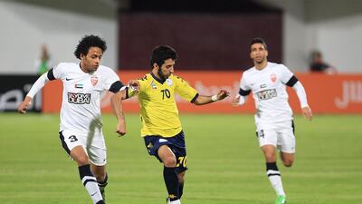Bandar Mohammed, Al Dhafra. 2013/14: 21 appearances, three goals. Ravindranath K / The National