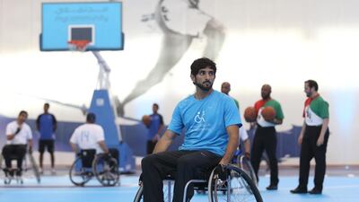 Sheikh Hamdan bin Mohammed before the match got under way. (WAM / April 15, 2014)