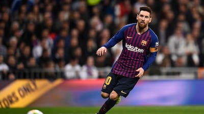 Barcelona's Lionel Messi. AFP