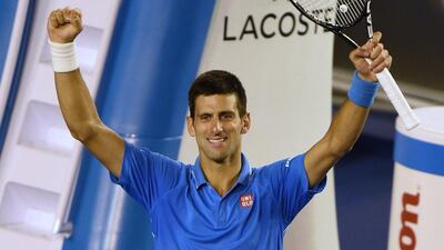 Novak Djokovic was in imperious form to defeat Milos Raonic and reach the Australian Open semi-finals. Mal Fairclough / AFP
