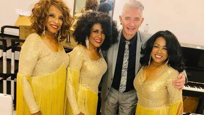 Mark with The Supremes. Photo: Mark Lloyd