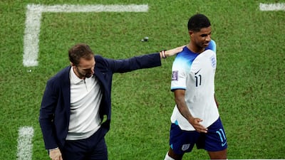 Manchester United star Marcus Rashford is one of several big names left out of England manager Gareth Southgate's squad. Reuters