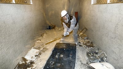 People can also bring a box of their own items to smash. Chris Whiteoak / The National