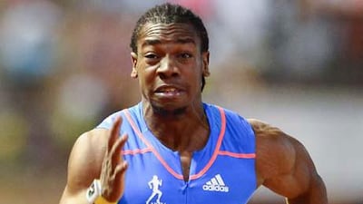 Yohan Blake is one of several to pull out of the World Athletics Championships in Moscow. Fabrice Coffrini / AFP