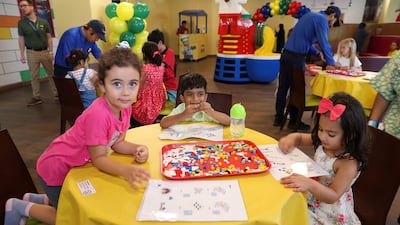 The child-friendly brunch at Bricks restaurant in Legoland hotel offers a plethora of activities. All photos: Pawan Singh / The National
