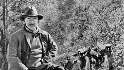The former US president, Theodore Roosevelt, on a hunt in Central Africa in 1909.