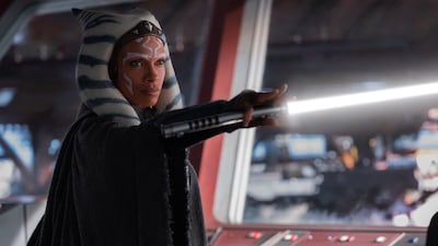 Rosario Dawson as Ahsoka Tano in Star Wars: Ahsoka. Photo: Lucasfilm Ltd
