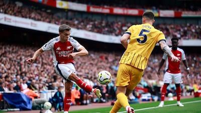 Back in starting XI against former club and whipped over one perfect cross from left in first-half that Odegaard failed to finish. Had low shot to keeper’s near post easily saved. AFP