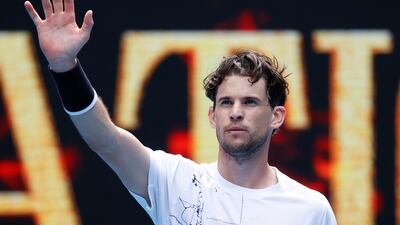 Austria's Dominic Thiem waves to the crowd after defeating Mikhail Kukushkin of Kazakhstan. PA