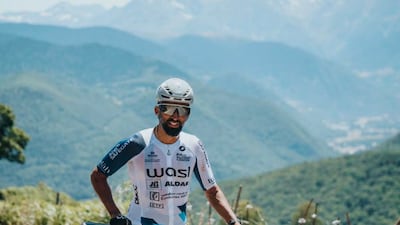Jimmy Wright was part of a team that cycled from Barcelona to Paris for a cancer charity and Al Jalila Foundation. Photo: Brighton College