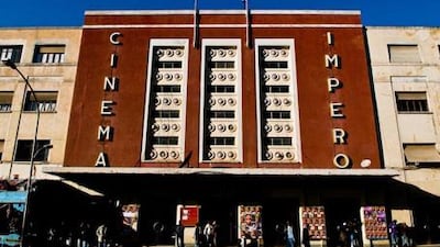 Italian architecture, such as the Cinema Impero, abounds in Asmara.