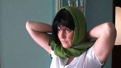 Sarah Ferguson, the Duchess of York, dons a disguise before visiting the Saray Rehabilitation Centre in Ankara.