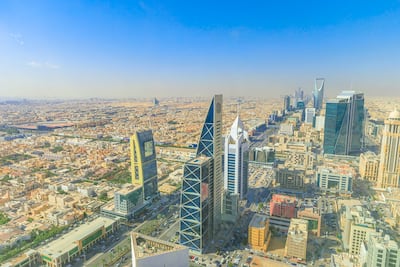 The Riyadh skyline. Natixis CIB executive Bruno Le Saint says the bank is underinvested in Saudi Arabia. Getty Images
