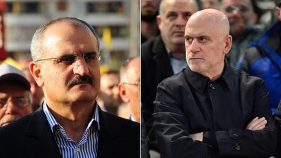 Former Lebanese Finance Minister Ali Hassan Khalil and former Lebanese Public Works and Transportation Minister Youssef Fenianos were sanctioned by the US for providing material support to Hezbollah. EPA