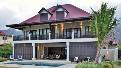 Eden Island, a 56-hectare housing and marina development in the Seychelles with turquoise blue waters, white beaches and lush vegetation. Courtesy Eden Island