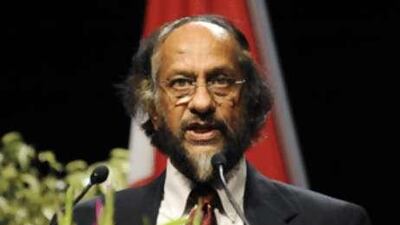 Rajendra Pachauri, the chair of the UN Intergovernmental Panel on Climate Change (IPCC).
