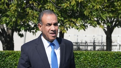 Egyptian Foreign Minister Badr Abdelatty at the UN headquarters in New York. AFP