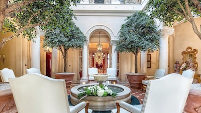 The courtyard is well lit from the sky windows. Courtesy Luxhabitat