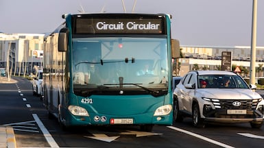 A comprehensive traffic management plan is in place for the showpiece Abu Dhabi Grand Prix. Victor Besa / The National